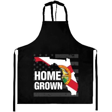 Discover Florida Homegrown American Flag Aprons