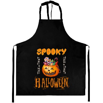 Discover Candy Countdown, spooky Halloween, Trick or Treat Aprons