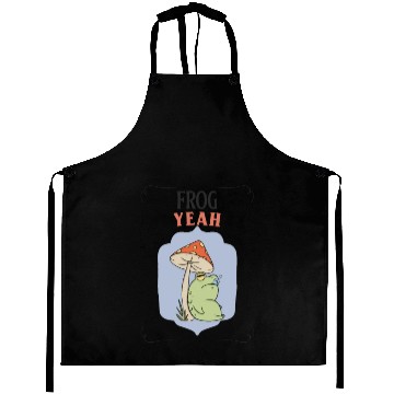 Discover FROG YEAH Funny Cute Frog Aprons
