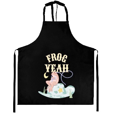 Discover FROG YEAH Funny Cute Frog Aprons