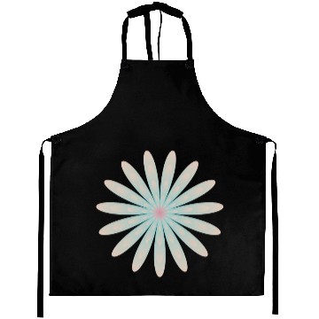 Discover Blue and Coral Flower Aprons