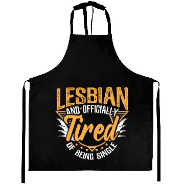 Discover Lesbian Single Pride Bi Gift Idea Aprons