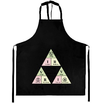 Discover Electrical ohms law Formula Triangle for engineers Aprons