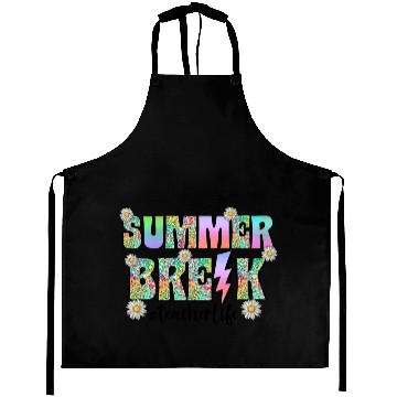 Discover Summer Break Teacher Life Aprons