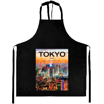 Discover Tokyo, Japan, Skyline Aprons