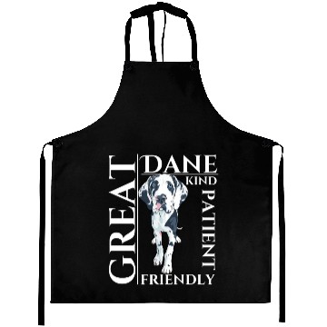 Discover Great Dane Dog Traits - dog theme gift Aprons