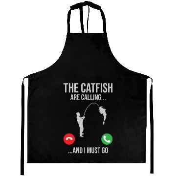 Discover Catfish Phone Call - Blue Catfish Slayer Aprons