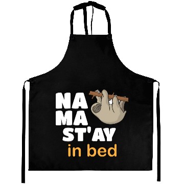 Discover Namaste Sloth Sleep Lovers Napping Gift Namastay I Aprons