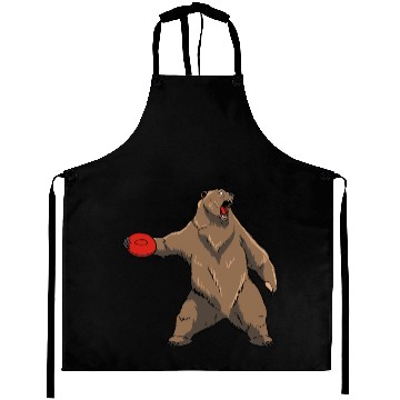 Discover Disc Golf Grizzly Brown Bear Aprons