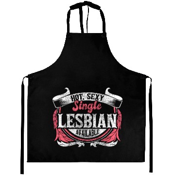 Discover Lesbian Single Queer Gift Idea Aprons