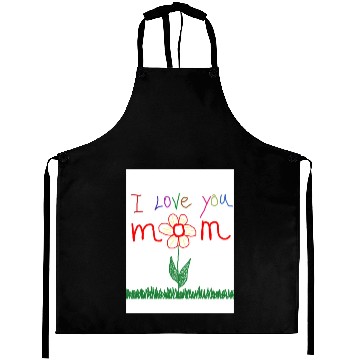 Discover I Love You Mom Poster Aprons