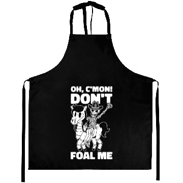 Discover Halloween Cowboy Skeleton Foal Horse Riding Aprons
