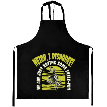 Discover Halloween Cowboy Skeleton Fun Horse Riding Aprons
