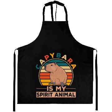 Discover Kind Animal Lover Happy Capybara Aprons