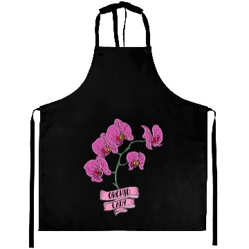 Discover Orchid Plant Lady Cartoon Aprons