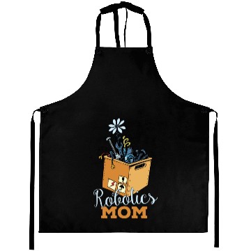 Discover Robotics Mom Cartoon Art Aprons