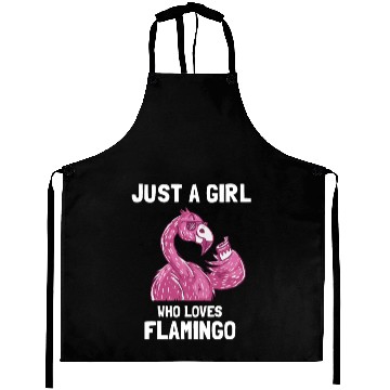 Discover Flamingo loving Girl Aprons