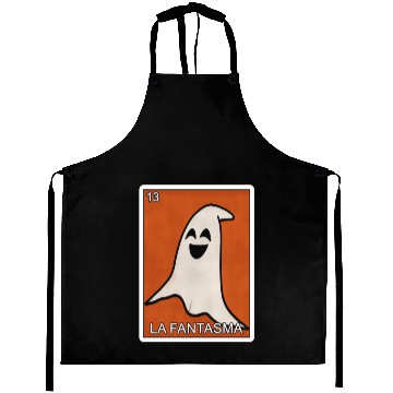 Discover La Fantasma Ghost Card Mexican Lottery Card Aprons