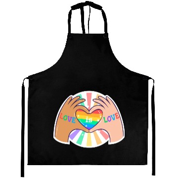 Discover Love is Love Pride Queer LGBTQ Sticker Aprons