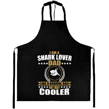 Discover Shark Lover Dad Men Aprons