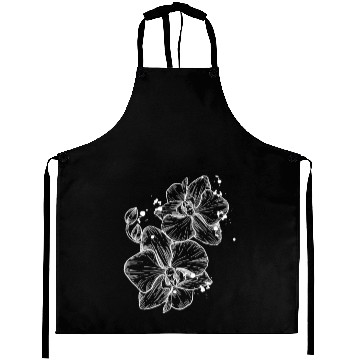 Discover Breathtaking amazing orchid (white version) Aprons