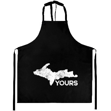 Discover U.P. Yours Upper Peninsula Funny Michigander Michi Aprons