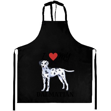 Discover I Love My Dalmatian Aprons