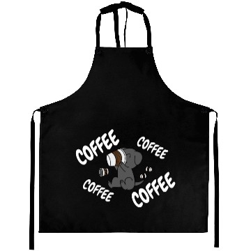 Discover Great Dane Drinking Coffee Aprons