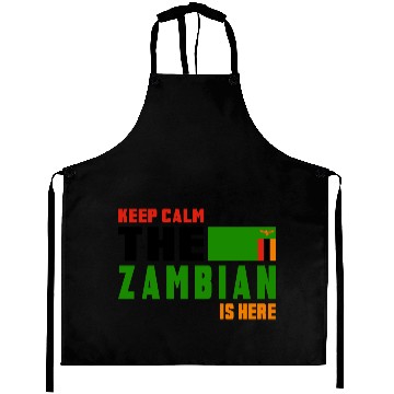 Discover Keep calm Zambia flags design Aprons