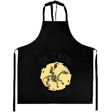 Discover Halloween Cowboy Skeleton Foal Horse Riding Aprons