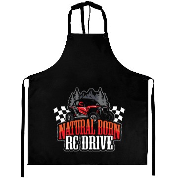 Discover Natural Born RC car Driver Racer Remote Controlled Aprons