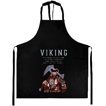 Discover Viking Warrior Valhalla Awaits Me 1 Aprons