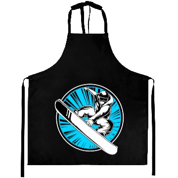 Discover Winter Vacation Snowboarding Snowboarder Aprons