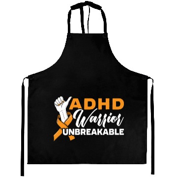 Discover ADHD Warrior Unbreakable Embrace Neurodiversity Aprons