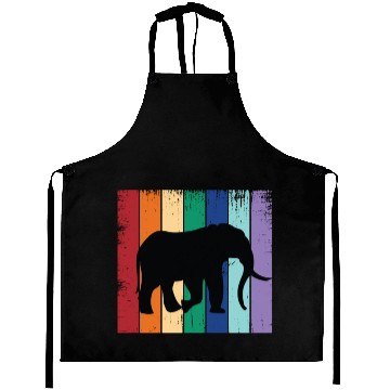 Discover Elephant Silhouette Aprons