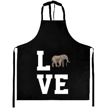 Discover Love Elephants Aprons