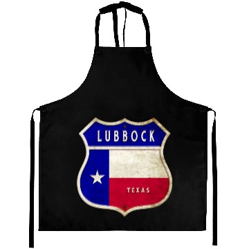 Discover Lubbock Texas crest flags design Aprons
