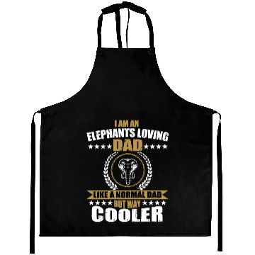 Discover Funny Elephant Loving Dad Aprons