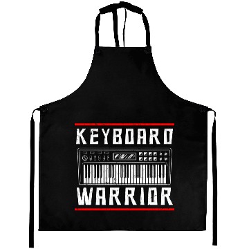 Discover Funny Keyboard Player Music Teacher Humor Aprons