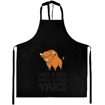 Discover Just a Boy Who Loves Yaks Aprons