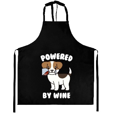 Discover Jack Russell Terrier Powered By Wine Aprons