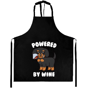 Discover Dachshund Powered By Wine Aprons