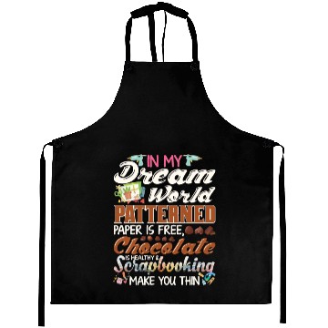 Discover In My Dream World Patterned Paper Free Funny Aprons
