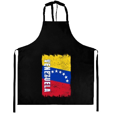 Discover Venezuela vintage flag Aprons