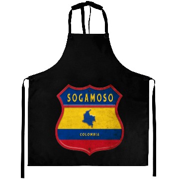 Discover Sogamoso Colombia crest design Aprons