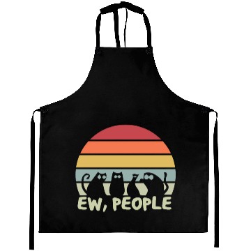 Discover Ew People Retro Cat Funny Aprons