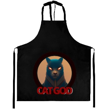 Discover Samurai Cat God Aprons