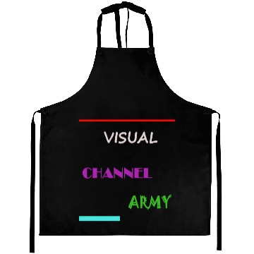 Discover Visual Channel Army Aprons