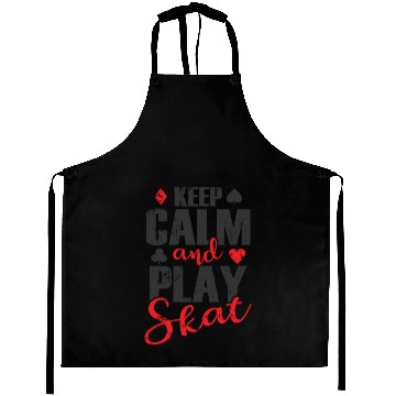 Discover Keep Calm and play Skat Card Game Irritate Aprons