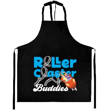 Discover Roller Coaster Friends Besties Aprons